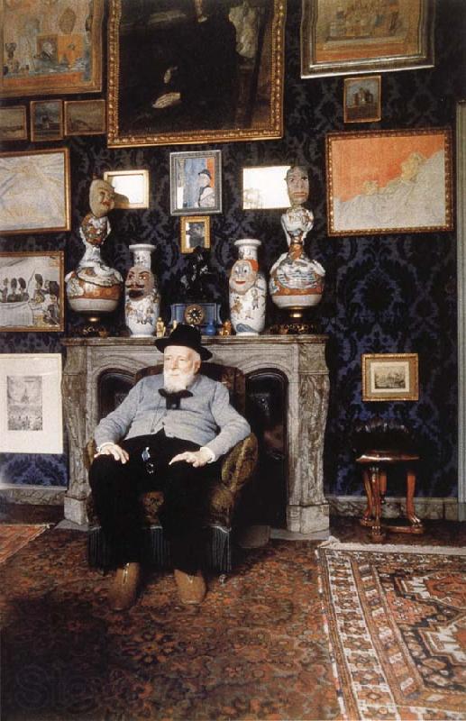 James Ensor James Ensor in his studio Spain oil painting art